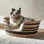 Wicker Dog Bed Seagrass Basket Bed For Cats And Dogs Bed Furniture Home Decoration