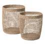 Wicker Waste Basket – Stylish Seagrass Storage Basket for Bathroom, Clothing, and Toys