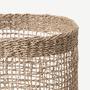 Wicker Waste Basket – Stylish Seagrass Storage Basket for Bathroom, Clothing, and Toys