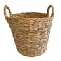 Wicker With Handle Decorative Water Hyacinth Basket Boho Farmhouse Home Decor