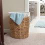 Wicker With Liner Handwoven Natural Laundry Liner Wicker Basket Farmhouse Home Decor