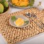 Wicker Rectangle Woven Placemats for Dining Table Set of 10 Rustic Farmhouse