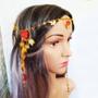 Autumn Fairy Headdress, Autumn Headpiece, Autumn Leaves And Butterflies Headdress, Fairy Wedding Crown