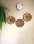 Wall Set Of 3 Basket For Living Room Decor. Wicker Handmade Plates