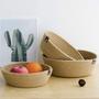 Jute Fruit Basket Storage Basket for Kitchen Corner Set of 3
