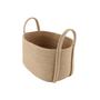 Rectangular Jute Basket Natural Straw Rope Baskets with Handles Farmhouse Bathroom Decor