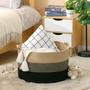 Black Jute Basket Large Blanket Basket for storage Baby Laundry Hamper