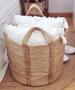 Jute Baskets With Handles Extra Large Handmade Woven Storage Basket for Living Room