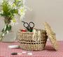 Natural Small Round Seagrass Basket Box With Lid For Home Decor