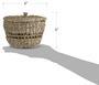 Natural Small Round Seagrass Basket Box With Lid For Home Decor