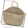 Natural Small Seagrass Hanging Wall Basket Hobo Home Decor