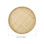 Natural Bamboo Weave Fruit Basket Large Flat Round Bamboo Bread Basket For Home Decor