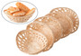 Natural Oval Bamboo Bread Fruit Baskets Set of 5 Storage Display Trays