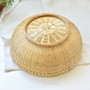 Natural Round Bamboo Bread Fruit Baskets Set of 3 Serving Basket Farmhouse Decor