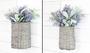 Grey Small and Medium Willow Wall Hanging Baskets Set of 2 Rustic Farmhouse