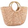 Brown Large Wicker Bag for Women Straw Hand-woven with handle Handbag Beach SeaStraw Tote Clutch Bags Gift For Her