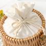 Light Yellow Round Wicker Bag Straw Beach Bags For Women Summer Clutch Purse Crochet Tote Gift For Her