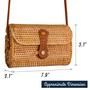 Natural Crossbody Small Wicker Bag Boho Purse Rattan For Women Shoulder Crossbody Necessities Bags Gift For Her