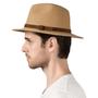 Khaki Medium Foldable Floppy Straw Hat Summer Beach Sun Hats for Men Wide Brim Hat
