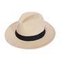 Beige Straw Hat Packable Wide Brim Panama Hat for Women UV UPF50+ Summer Hat