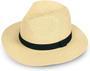 Cream Straw Hat Wide Brim Fedora Cap Style Casual Retro Summer Beach Sun Hat UPF50