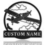 Personalized Agricultural Airplane Metal Sign, Custom Name, Airplane, Aircraft Mechanic, Custom Job Metal Sign