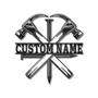 Personalized Carpenter Metal Sign, Custom Name, Carpenter Job Sign, Carpenter Gift, Custom Job Metal Sign
