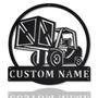 Personalized Forklift Driver Metal Sign, Custom Name, Forklift Driver Monogram Sign, Decor Forklift Gifts, Custom Job Metal Sign