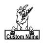 Personalized Goat Farm Monogram Metal Sign, Custom Name, Goat Farmer, Farmer Lover Sign, Decoration For Farm, Custom Job Metal Sign