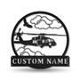 Personalized Helicopter Machine Metal Sign, Custom Name, Pilot, Helicopter Lover Sign, Decoration, Custom Job Metal Sign