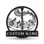 Personalized Clarinet Music Metal Sign, Custom Name, Clarinet Music Sign, Clarinet Gift, Custom Music Metal Sign