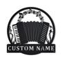 Personalized Accordion Metal Sign, Custom Name, Accordion Metal Sign, Custom Musical Instrument Metal Sign
