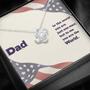 Dad - To The World You Are The Man But To Me You Are The World - Love Knot Necklace