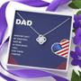 Dad When We Can't Be Together - Love Knot Necklace