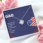 Dad When We Can't Be Together - Love Knot Necklace