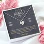 Grateful, Blessed To Have You As My Mother - Love Knot Necklace
