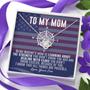 Marine Mom Gift - Because Of You - The Love Knot Necklace