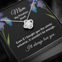 Mom You're My Priceless Jewel Love Knot Necklace For Mother's Day