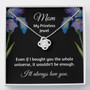 Mom You're My Priceless Jewel Love Knot Necklace For Mother's Day