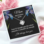 Mom You're My Priceless Jewel Love Knot Necklace For Mother's Day