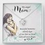 My Angel Mom Beautiful Memories Silently Kept - Love Knot Necklace