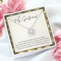 My Girlfriend Love Knot Necklace Message Card