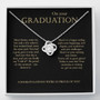 On Your Graduation - Congratulations -Love Knot Necklace