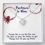 Partners In Wine Love Knot Necklace