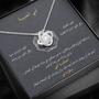 Thank You Mom Love Knot Necklace