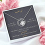 Thank You Mom Love Knot Necklace