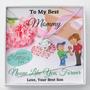 To My Best Mommy From Best Son Love Knot Necklace