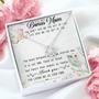 To My Bonus Mom Love Knot Necklace Message Card