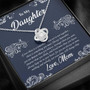 To My Daughter - Love Knot Necklace