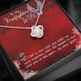 To My Firefighter Wife - Love Knot Necklace - Surprise Your Loved One With This Gorgeous Gift Today!